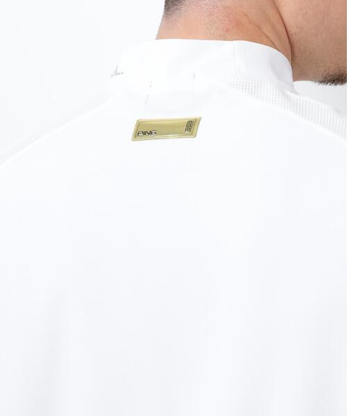 PING(ピン)の「【PING APPAREL】レイブロックエコマイクロカノコ半袖ハイネックシャツ <GOLD> (MENS)(Tシャツ/カットソー・メンズ・ホワイト/グレー/ブラック・L/M/LL1/LL/S)」の19枚目の写真
