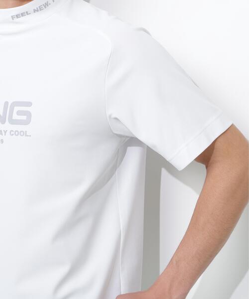 PING(ピン)の「【PING APPAREL】レイブロックエコマイクロカノコ半袖ハイネックシャツ <GOLD> (MENS)(Tシャツ/カットソー・メンズ・ホワイト/グレー/ブラック・L/M/LL1/LL/S)」の21枚目の写真