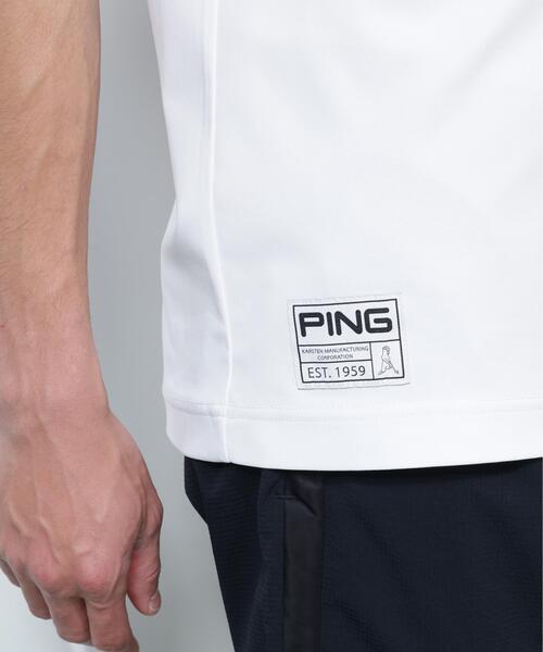 PING(ピン)の「【PING APPAREL】レイブロックエコマイクロカノコ半袖ハイネックシャツ <GOLD> (MENS)(Tシャツ/カットソー・メンズ・ホワイト/グレー/ブラック・L/M/LL1/LL/S)」の22枚目の写真