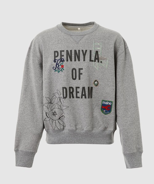 KHOKI（コッキ）の「Hand-stitched sweatshirt（スウェット・メンズ・ネイビー/グレー・3/2）」の2枚目の写真