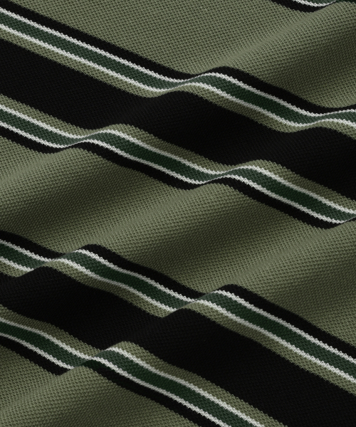 BROWNBREATH(ブラウンブレス)の「TAG PIQUE STRIPE TEE - KHAKI(Tシャツ/カットソー・レディース・その他・X-LARGE/SMALL/MEDIUM/LARGE)」の6枚目の写真