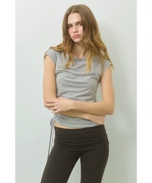 ALEXIA STAM | Drawstring Tee /サイドドロストTシャツ(Tシャツ/カットソー)