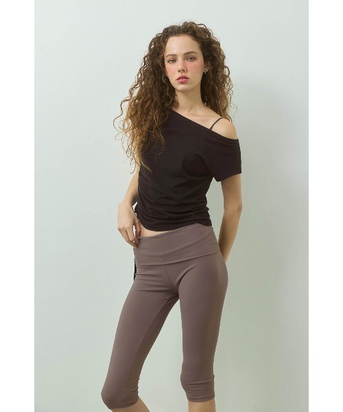 ALEXIA STAM（アリシアスタン）の「Drawstring Tee /サイドドロストTシャツ（Tシャツ/カットソー・メンズ・ブラック/グレー/サンドベージュ/ブラウン・S/M）」の6枚目の写真