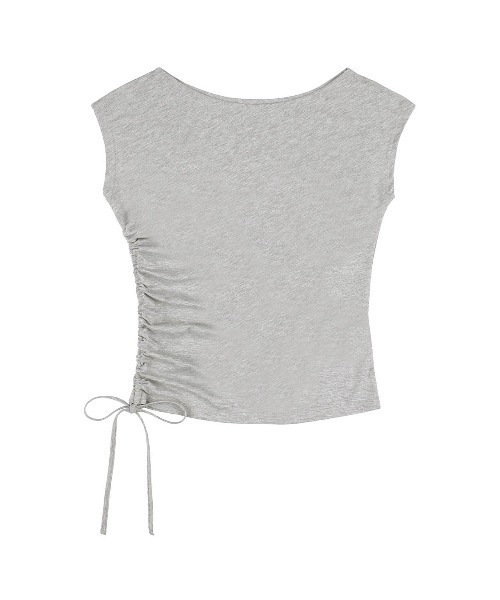 ALEXIA STAM（アリシアスタン）の「Drawstring Tee /サイドドロストTシャツ（Tシャツ/カットソー・メンズ・ブラック/グレー/サンドベージュ/ブラウン・S/M）」の16枚目の写真