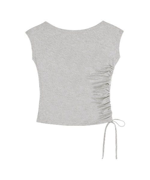 ALEXIA STAM（アリシアスタン）の「Drawstring Tee /サイドドロストTシャツ（Tシャツ/カットソー・メンズ・ブラック/グレー/サンドベージュ/ブラウン・S/M）」の17枚目の写真