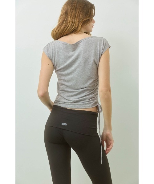 ALEXIA STAM（アリシアスタン）の「Drawstring Tee /サイドドロストTシャツ（Tシャツ/カットソー・メンズ・ブラック/グレー/サンドベージュ/ブラウン・S/M）」の9枚目の写真