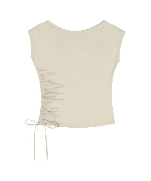 ALEXIA STAM（アリシアスタン）の「Drawstring Tee /サイドドロストTシャツ（Tシャツ/カットソー・メンズ・ブラック/グレー/サンドベージュ/ブラウン・S/M）」の12枚目の写真