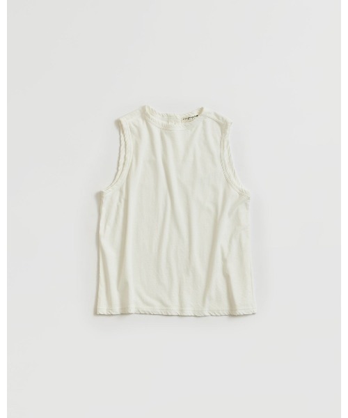 THE SHINZONE(ザ シンゾーン)の「H.T.COTTON SLEEVELESS TOP 23MMSCU02(Tシャツ/カットソー・レディース・ホワイト/ピンク/ブラック・FREE)」の1枚目の写真