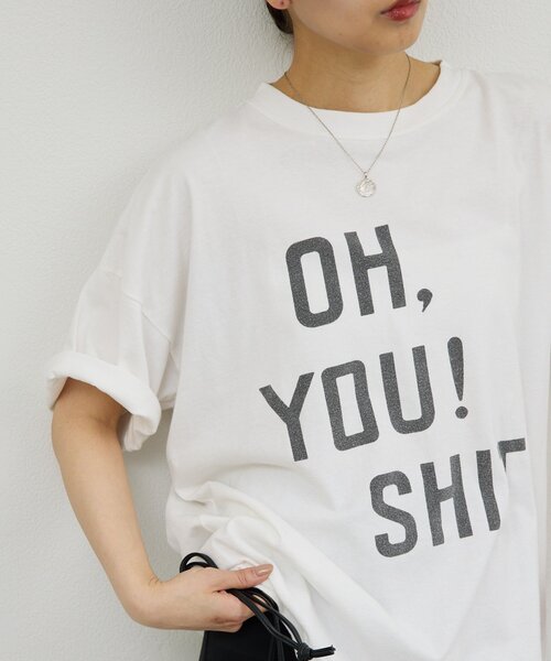 GALLARDAGALANTE(ガリャルダガランテ)の「【REMI RELIEF】【NEW SP加工】天竺BIGTシャツ/別注(Tシャツ/カットソー・レディース・ブラック/オフホワイト・SMALL)」の14枚目の写真