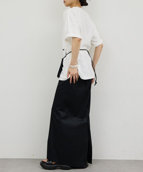 GALLARDAGALANTE(ガリャルダガランテ)の「【REMI RELIEF】【NEW SP加工】天竺BIGTシャツ/別注(Tシャツ/カットソー・レディース・ブラック/オフホワイト・SMALL)」の16枚目の写真