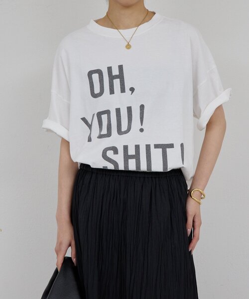 GALLARDAGALANTE(ガリャルダガランテ)の「【REMI RELIEF】【NEW SP加工】天竺BIGTシャツ/別注(Tシャツ/カットソー・レディース・ブラック/オフホワイト・SMALL)」の18枚目の写真