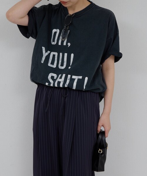 GALLARDAGALANTE(ガリャルダガランテ)の「【REMI RELIEF】【NEW SP加工】天竺BIGTシャツ/別注(Tシャツ/カットソー・レディース・ブラック/オフホワイト・SMALL)」の21枚目の写真