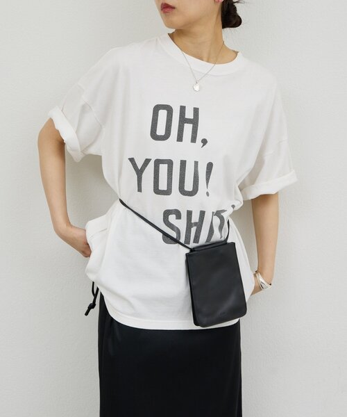 GALLARDAGALANTE(ガリャルダガランテ)の「【REMI RELIEF】【NEW SP加工】天竺BIGTシャツ/別注(Tシャツ/カットソー・レディース・ブラック/オフホワイト・SMALL)」の3枚目の写真