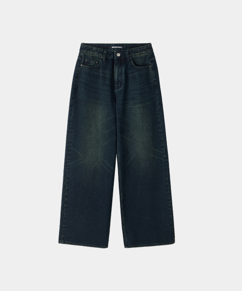 MAISON MINED(メゾンミネド)の「(W) WASHED DENIM PANTS INDIGO(デニムパンツ・レディース・その他・SMALL/MEDIUM)」の9枚目の写真