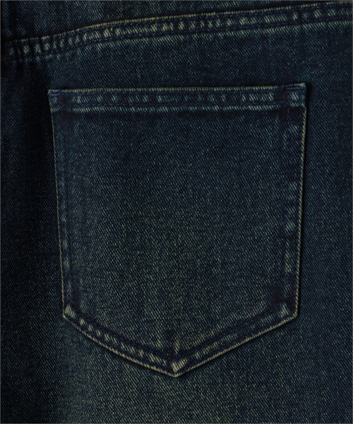 MAISON MINED(メゾンミネド)の「(W) WASHED DENIM PANTS INDIGO(デニムパンツ・レディース・その他・SMALL/MEDIUM)」の4枚目の写真