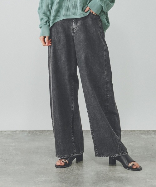 GLOBAL WORK(グローバルワーク)の「GOODデニムバレルCOOL/627009(デニムパンツ・レディース・ブルー/サックスブルー/ブラック・LARGE/X-SMALL/SMALL/MEDIUM)」の7枚目の写真