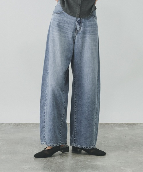 GLOBAL WORK(グローバルワーク)の「GOODデニムバレルCOOL/627009(デニムパンツ・レディース・ブルー/サックスブルー/ブラック・LARGE/X-SMALL/SMALL/MEDIUM)」の12枚目の写真