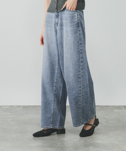 GLOBAL WORK(グローバルワーク)の「GOODデニムバレルCOOL/627009(デニムパンツ・レディース・ブルー/サックスブルー/ブラック・LARGE/X-SMALL/SMALL/MEDIUM)」の13枚目の写真