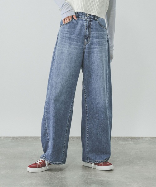 GLOBAL WORK(グローバルワーク)の「GOODデニムバレルCOOL/627009(デニムパンツ・レディース・ブルー/サックスブルー/ブラック・LARGE/X-SMALL/SMALL/MEDIUM)」の18枚目の写真