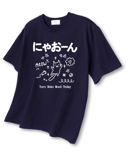 TI.GLAKE(ティーグレイク)の「ネコモード オーバーサイズ 半袖Tシャツ ネイビー(Tシャツ/カットソー・メンズ・その他・LARGE/X-LARGE/XX-LARGE)」の1枚目の写真