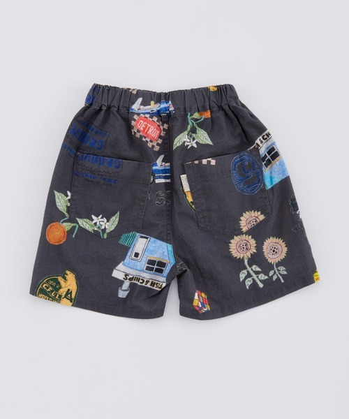 Ocean&Ground(オーシャン&グラウンド)の「Jr.ペイントアートショーツ(その他パンツ・キッズ・チャコール/アイボリー・160/150)」の3枚目の写真