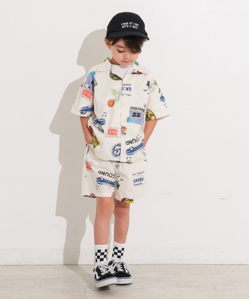 Ocean&Ground(オーシャン&グラウンド)の「Jr.ペイントアートショーツ(その他パンツ・キッズ・チャコール/アイボリー・160/150)」の13枚目の写真