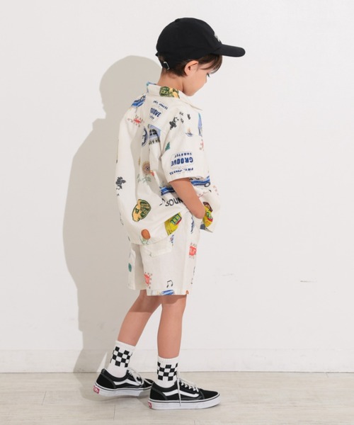 Ocean&Ground(オーシャン&グラウンド)の「Jr.ペイントアートショーツ(その他パンツ・キッズ・チャコール/アイボリー・160/150)」の14枚目の写真