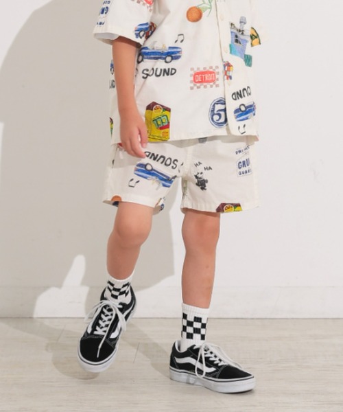Ocean&Ground(オーシャン&グラウンド)の「Jr.ペイントアートショーツ(その他パンツ・キッズ・チャコール/アイボリー・160/150)」の17枚目の写真