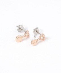 ツインハートビジューピアス / 663475