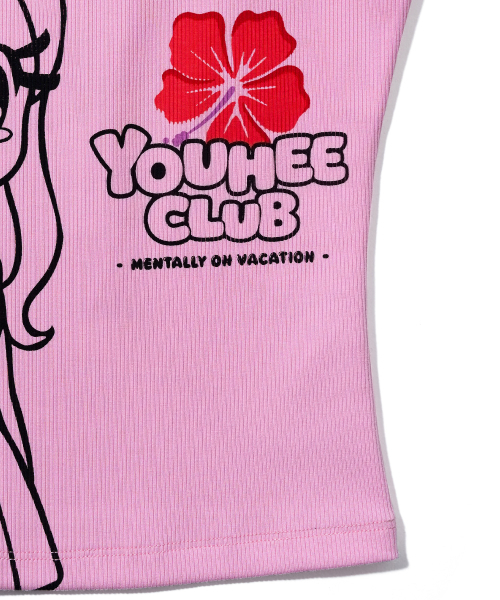 YOUHEE（ユヒ）の「YOUHEE GIRL GRAPHIC SLEEVELESS_PINK（Tシャツ/カットソー・レディース・その他・SMALL/MEDIUM）」の5枚目の写真