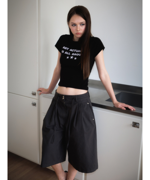 ROSEFRANTZ（ロゼフランツ）の「Star Lettering T-shirt [Black]（Tシャツ/カットソー・レディース・ブラック・SMALL/MEDIUM）」の7枚目の写真