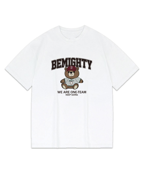 BEMIGHTY（ビーマイティー）の「チアアップベア オーバーサイズ 半袖Tシャツ [ブラック]（Tシャツ/カットソー・メンズ・その他・LARGE/X-LARGE/XX-LARGE）」の4枚目の写真