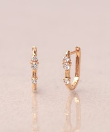 K10 丸線 オープンフープピアス（ピアス（両耳用））｜NOIR DE POUPEE