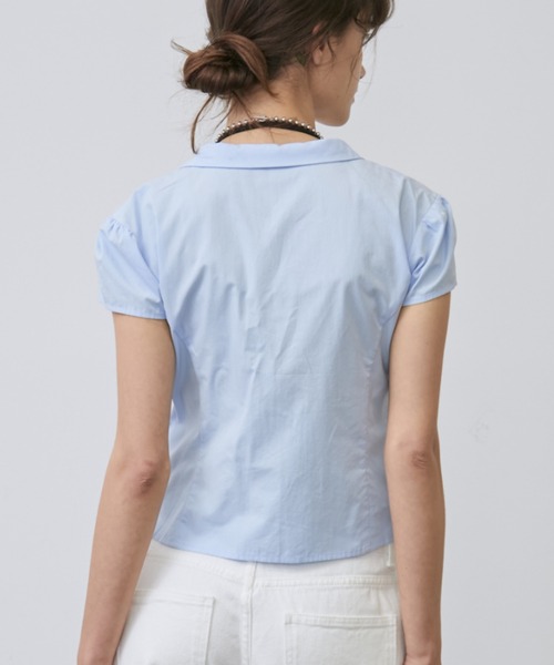 Rohwel(ローウェル)の「Napoleon compact Button Shirt / ナポレオンコンパクトボタンシャツ(シャツ/ブラウス・レディース・ホワイト/ライトブルー/ブラック/グレー・FREE)」の21枚目の写真