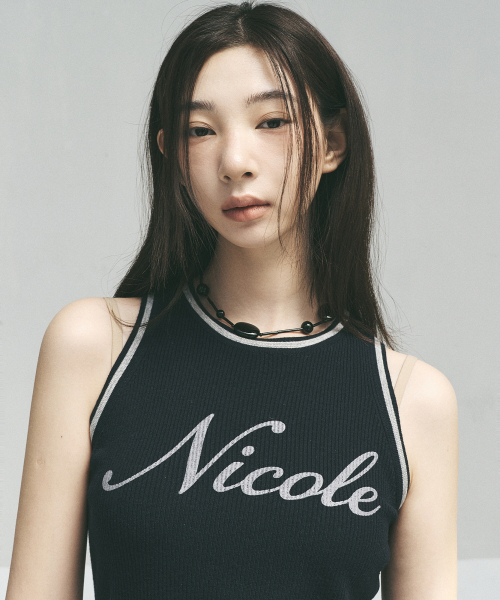 NICK&NICOLE(ニックアンドニコール)の「NICOLE RIBBED SLEEVELESS TOP_NAVY(Tシャツ/カットソー・レディース・その他・FREE)」の2枚目の写真