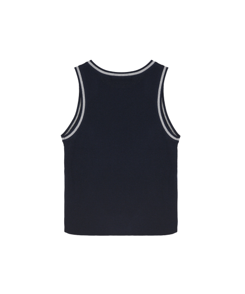 NICK&NICOLE(ニックアンドニコール)の「NICOLE RIBBED SLEEVELESS TOP_NAVY(Tシャツ/カットソー・レディース・その他・FREE)」の5枚目の写真
