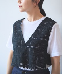 cotton Lace 2way vest