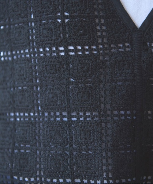 yuni(ユニ )の「cotton Lace 2way vest(シャツ/ブラウス・レディース・ホワイト/ブラック・FREE)」の15枚目の写真