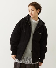 MILKFED. | LOGO EMBROIDERED CORDUROY HOODED JACKET(ブルゾン)