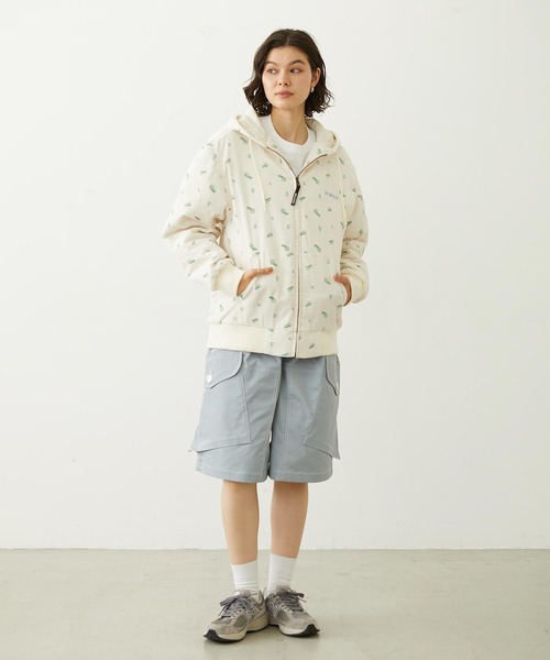 MILKFED.（ミルクフェド）の「LOGO EMBROIDERED CORDUROY HOODED JACKET（ブルゾン・レディース・ベージュ/ブラック/オフホワイト・S/M）」の17枚目の写真