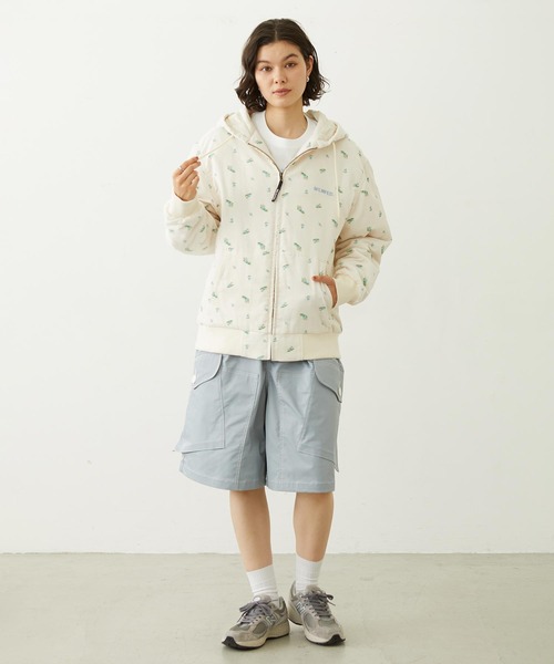 MILKFED.（ミルクフェド）の「LOGO EMBROIDERED CORDUROY HOODED JACKET（ブルゾン・レディース・ベージュ/ブラック/オフホワイト・S/M）」の18枚目の写真