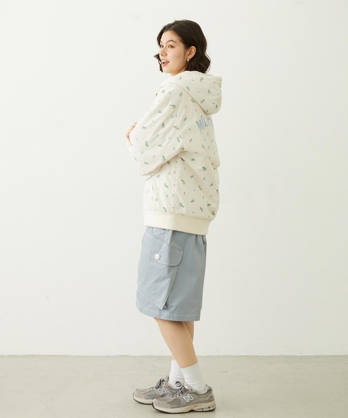 MILKFED.（ミルクフェド）の「LOGO EMBROIDERED CORDUROY HOODED JACKET（ブルゾン・レディース・ベージュ/ブラック/オフホワイト・S/M）」の22枚目の写真