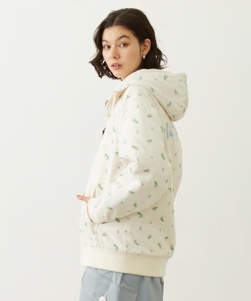 MILKFED.（ミルクフェド）の「LOGO EMBROIDERED CORDUROY HOODED JACKET（ブルゾン・レディース・ベージュ/ブラック/オフホワイト・S/M）」の16枚目の写真