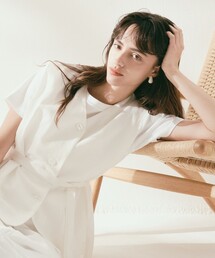 【レイヤードにおすすめ】リネン混ベルテッドジレ