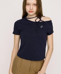 SLY | ONE SHOULDER S. TOPS ワンショルダーエスドットトップス 春服 夏服(Tシャツ/カットソー)