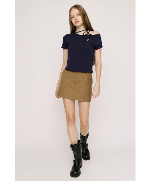 SLY(スライ)の「ONE SHOULDER S. TOPS ワンショルダーエスドットトップス 春服 夏服(Tシャツ/カットソー・レディース・レッド/ネイビー/ブラック/オフホワイト/ライトイエロー・FREE)」の17枚目の写真