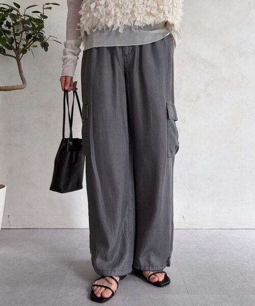 Jena espace merveilleux（ジェナ　エスパスメルヴェイユ）の「テンセルパラシュートパンツ（その他パンツ・レディース・グレー/ブルー/サックスブルー・FREE）」の11枚目の写真
