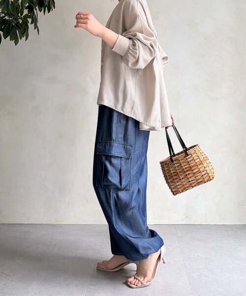 Jena espace merveilleux（ジェナ　エスパスメルヴェイユ）の「テンセルパラシュートパンツ（その他パンツ・レディース・グレー/ブルー/サックスブルー・FREE）」の16枚目の写真