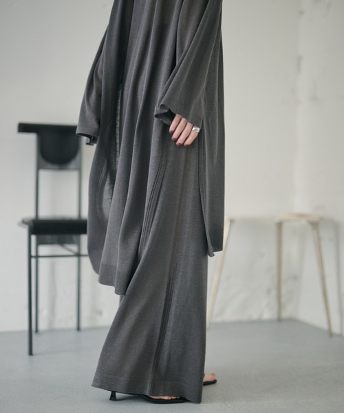 LAULEN(ローレン)の「sheer knit pants /シアーニットパンツ(その他パンツ・レディース・ベージュ/アイボリー/チャコールグレー・FREE)」の9枚目の写真