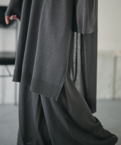 LAULEN(ローレン)の「sheer knit pants /シアーニットパンツ(その他パンツ・レディース・ベージュ/アイボリー/チャコールグレー・FREE)」の14枚目の写真